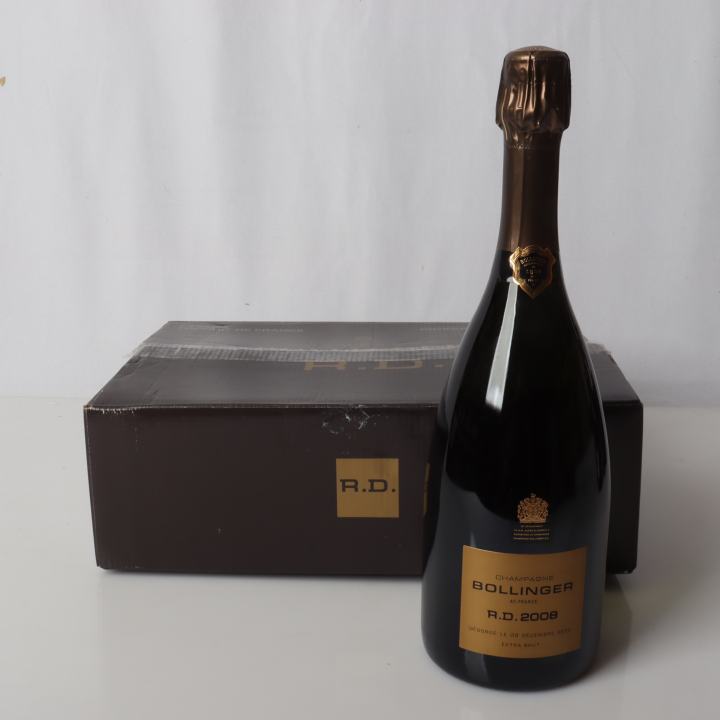 Champagne Bollinger, R.D. 2008, 3er Originalkarton