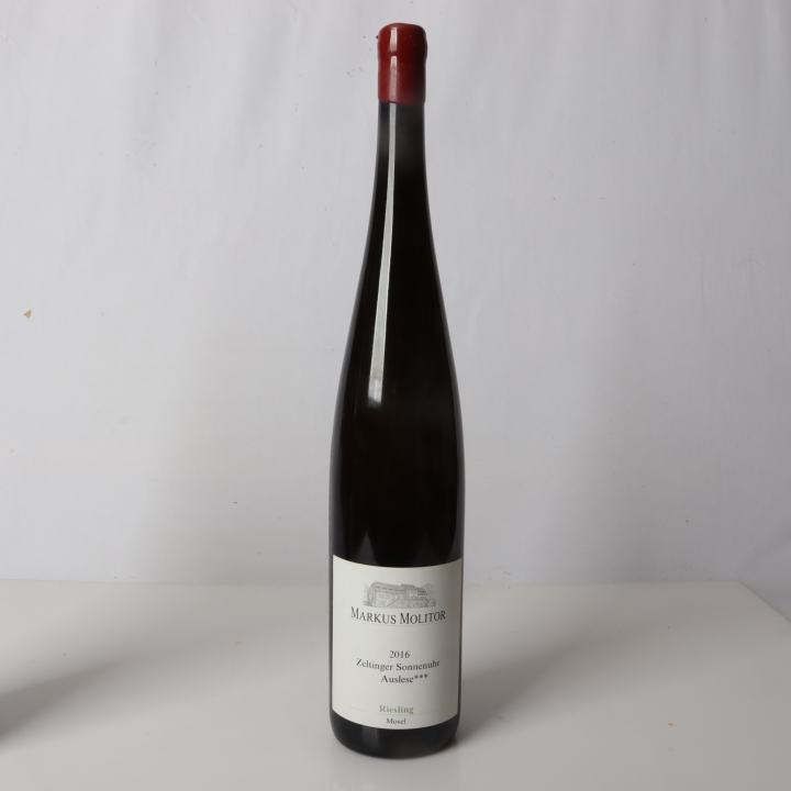 Weingut Markus Molitor, Zeltinger Sonnenuhr Riesling Auslese *** 11,5 % Vol, (Grüne Kapsel) 2016, Magnum 99 Parker