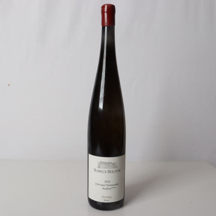 Weingut Markus Molitor, Zeltinger Sonnenuhr Riesling Auslese *** 11,5 % Vol, (Grüne Kapsel) 2016, Magnum 99 Parker