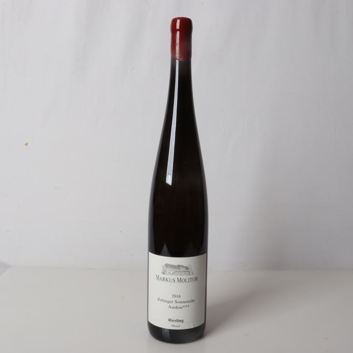 Weingut Markus Molitor, Zeltinger Sonnenuhr Riesling Auslese ***  trocken, 12% Vol (Weiße Kapsel) 2016, Magnum 98+ Parker