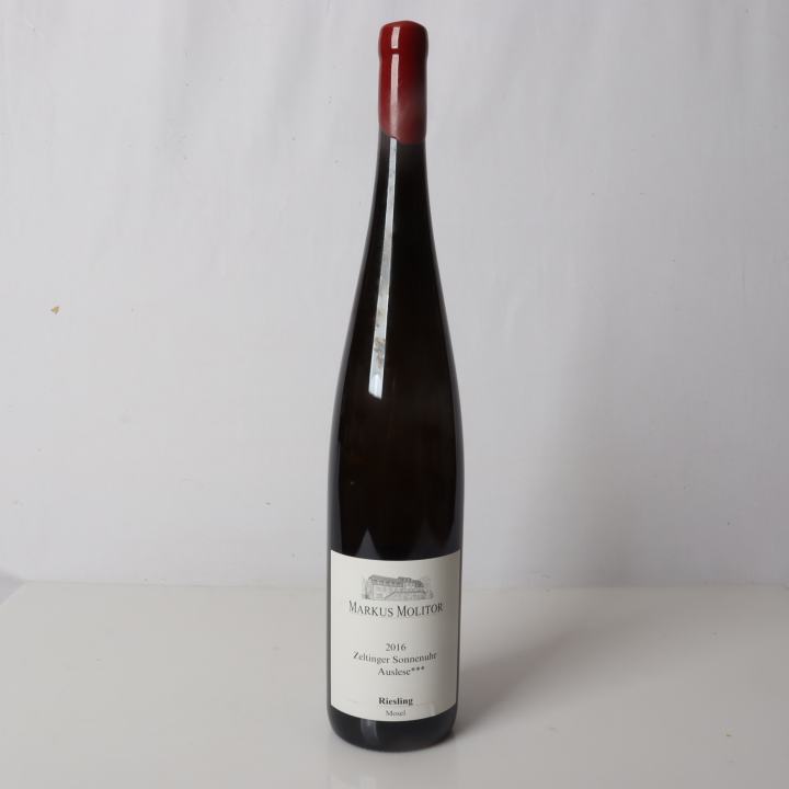 Weingut Markus Molitor, Zeltinger Sonnenuhr Riesling Auslese ***  trocken, 12% Vol (Weiße Kapsel) 2016, Magnum 98+ Parker